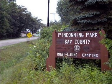 Pinconning Park sign