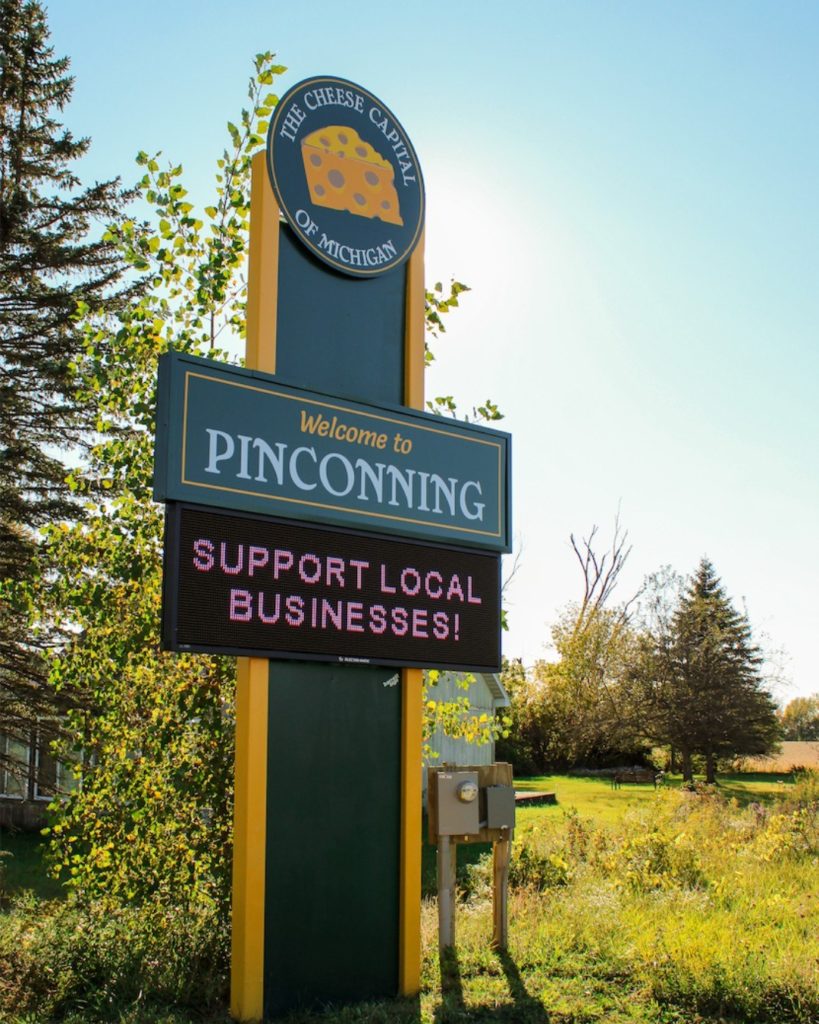 City of Pinconning, MI sign